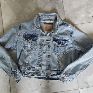 Vesty Light Blue Denim Jacket Girls Size 12